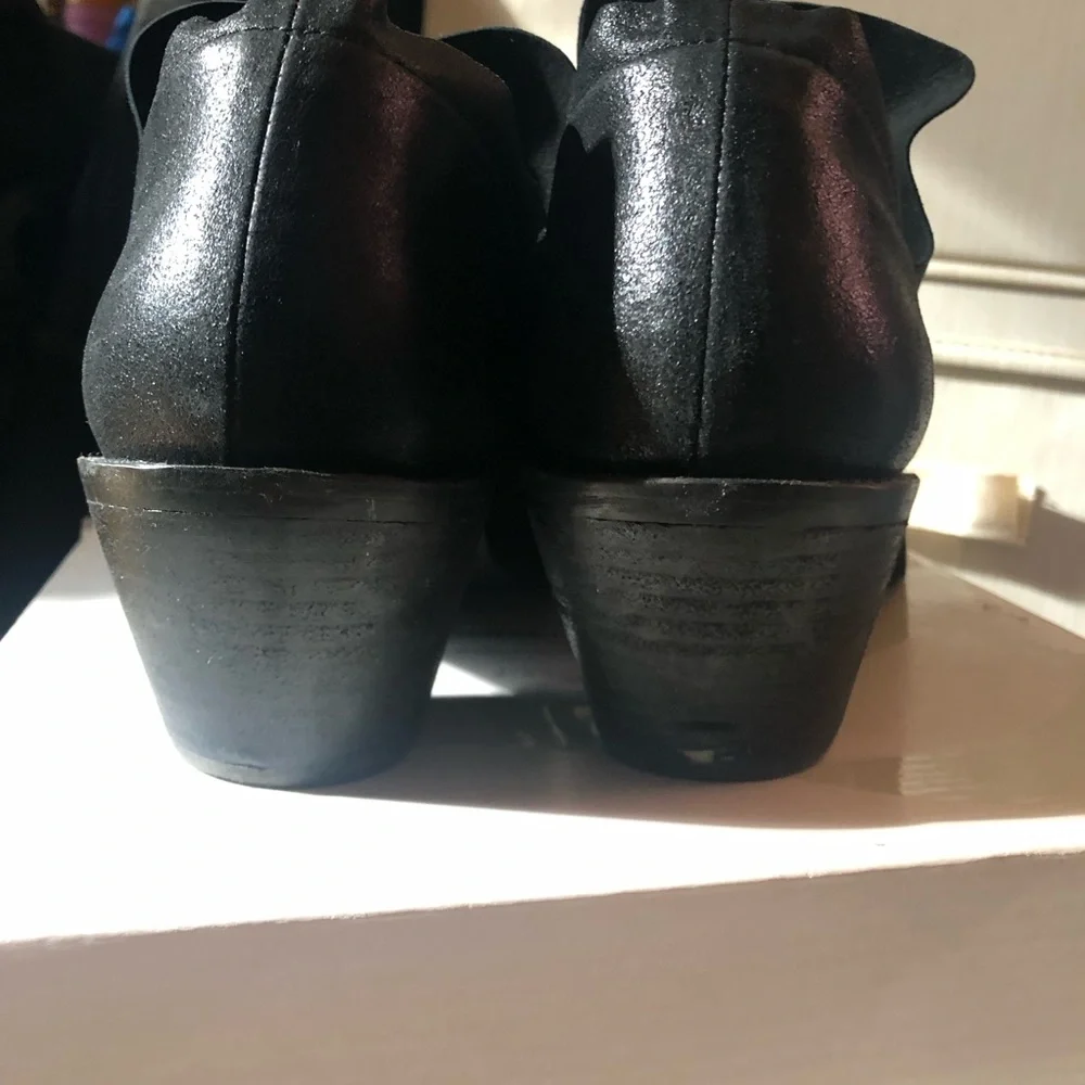 ANTHROPOLOGIE / KELSI DAGGER Brooklyn Kenmare Ankle Booties - BLACK - Size 9.5 - Picture 4 of 6